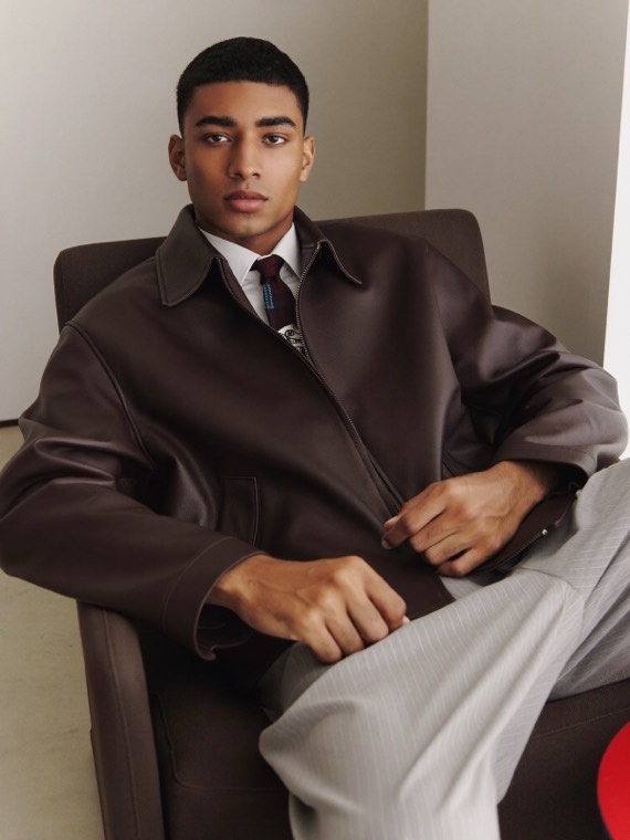 Leather outerwear campaign